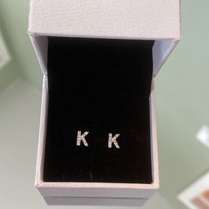 Silver K earrings